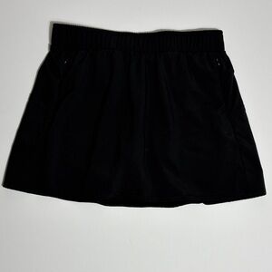 Thrive Société Black Athletic Skort Skirt Shorts L Golf Tennis